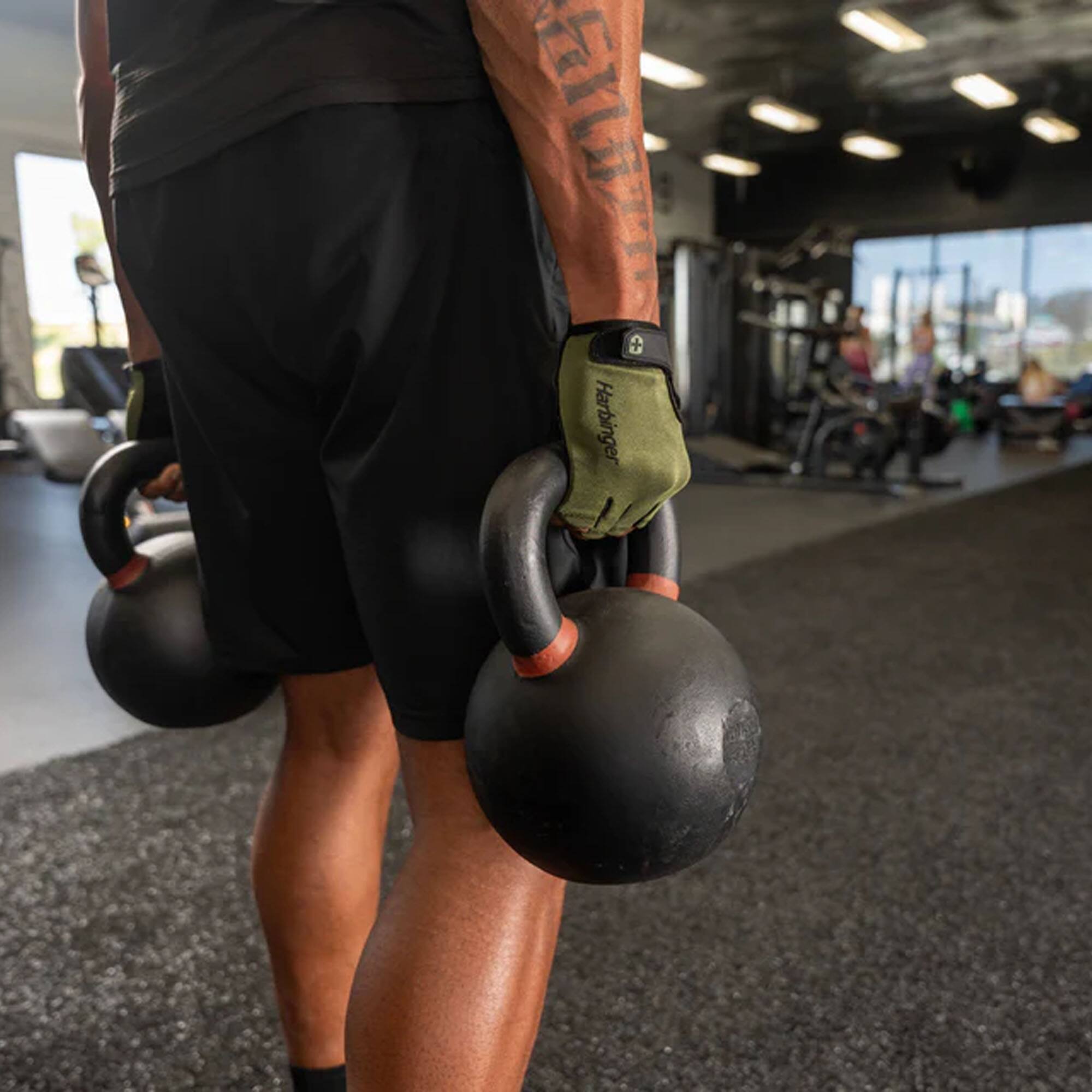 Alt View 2. Harbinger - Harbinger Men's Power Gloves 3.0 - Green - Small - Green.