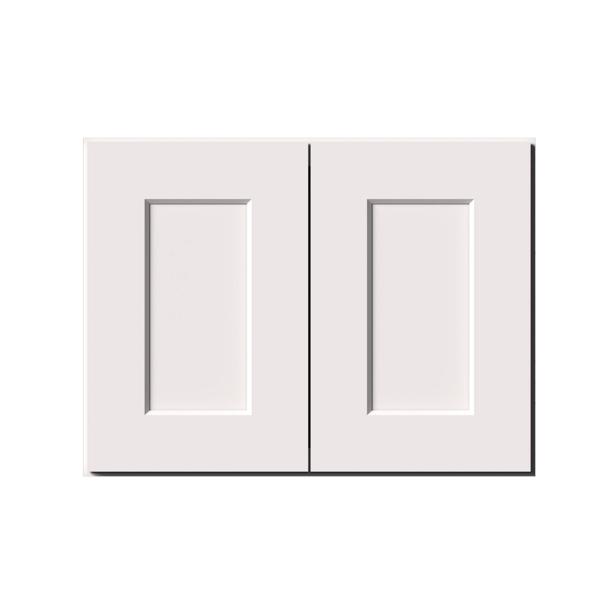 Alt View 1. Boyel Living - 24-in W x 18-in H x 12-in D Shaker RTA Kitchen Wall Cabinet with Soft-Close - White Shaker.