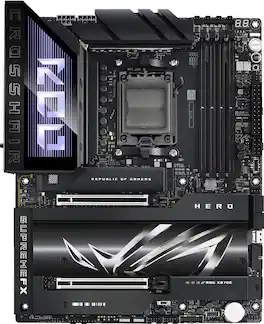 ASUS - ROG CROSSHAIR X870E HERO (Socket AM5) AMD X870 ATX DDR5 Wi-Fi 7 Motherboard - Black
