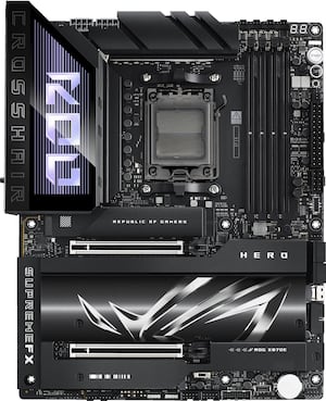ASUS - ROG CROSSHAIR X870E HERO (Socket AM5) AMD X870 ATX DDR5 Wi-Fi 7 Motherboard - Black