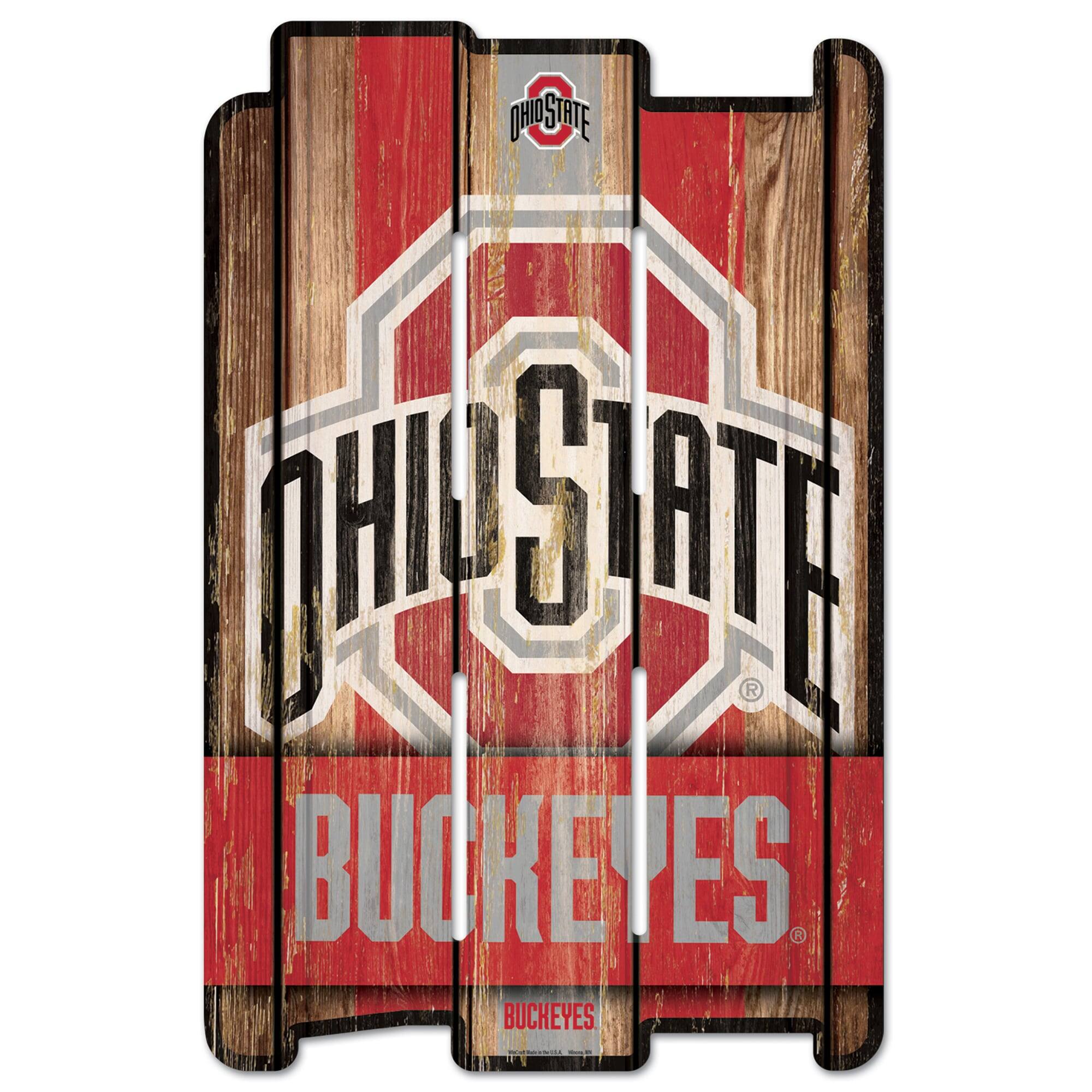 Ohio State Buckeyes 11" x 17" Wood Plank Sign
