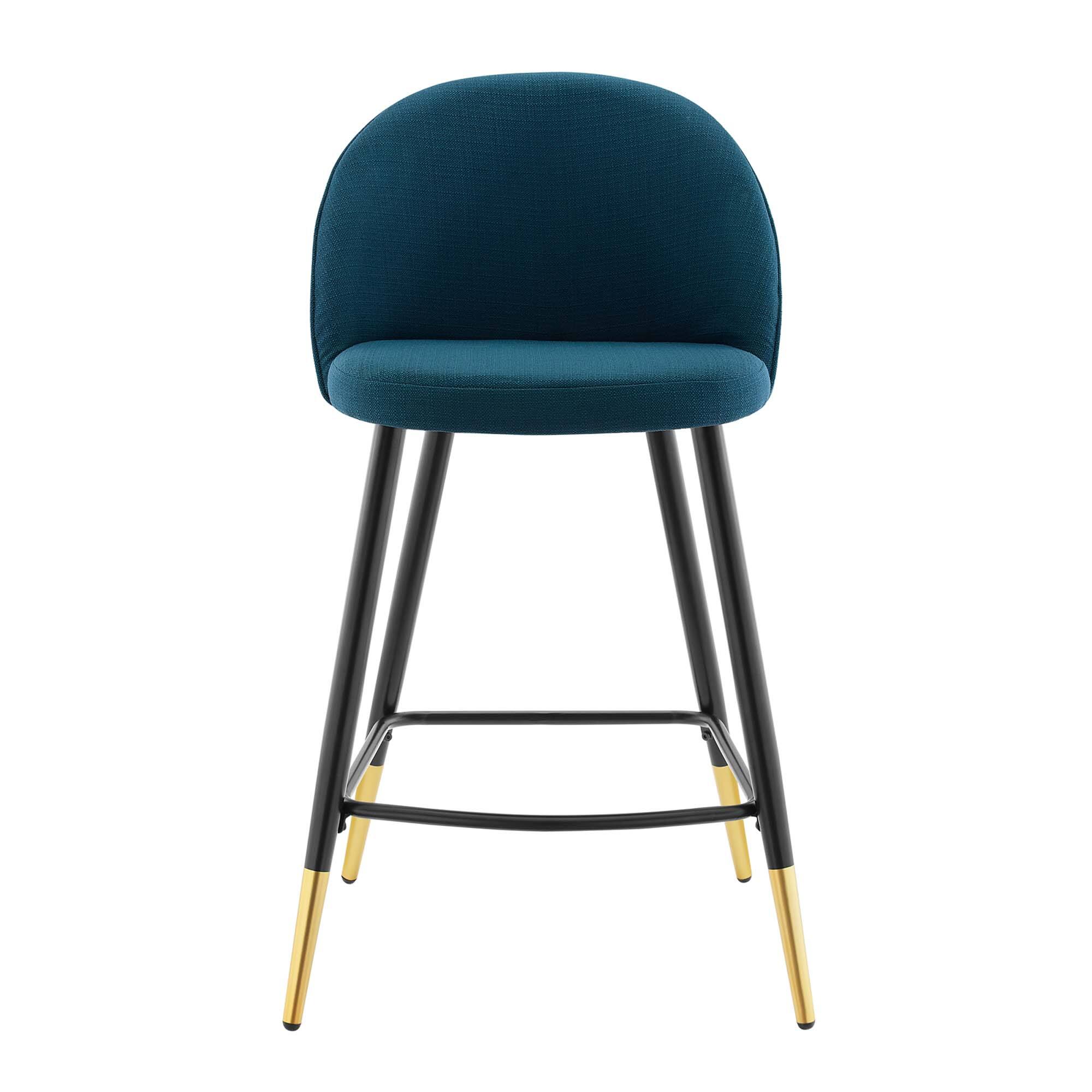 Alt View 5. Modway - Cordial Fabric Counter Stools Set of 2 by Modway - Azure.