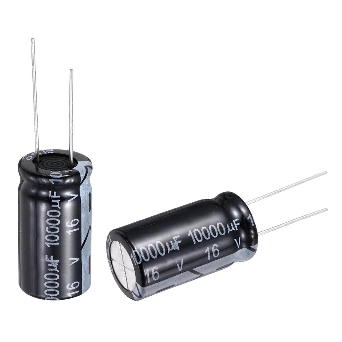 Unique Bargains - 10000uF 16V 16x30mm Electrolytic Capacitor, Radial Leads Aluminum, 10pcs, 105C High Temp for TVs, LCD Monitor, VCD - Black