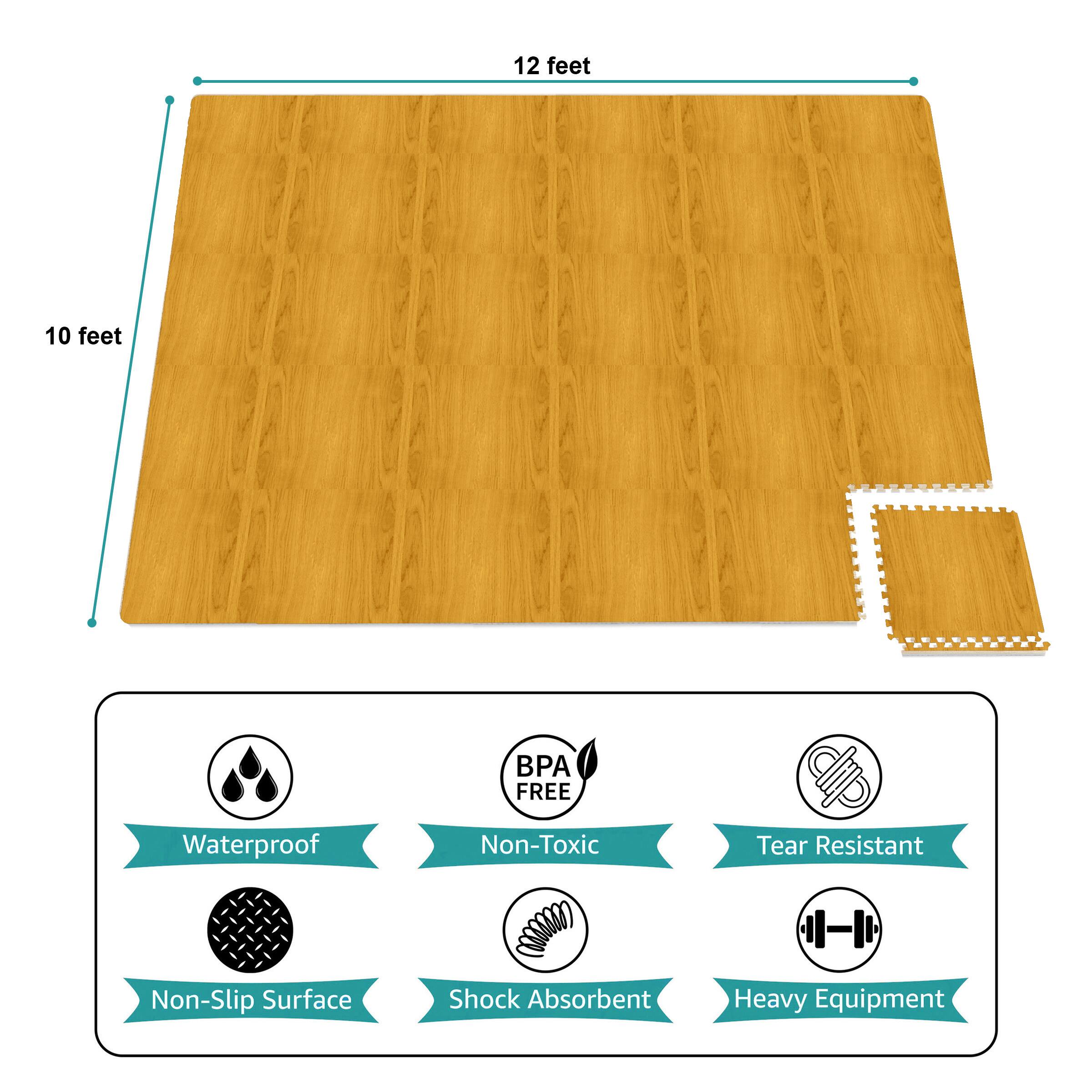 12 feet  
10 feet  

BPA FREE  
Waterproof  
Non-Toxic  
Tear Resistant  
Non-Slip Surface  
Shock Absorbent  
Heavy Equipment