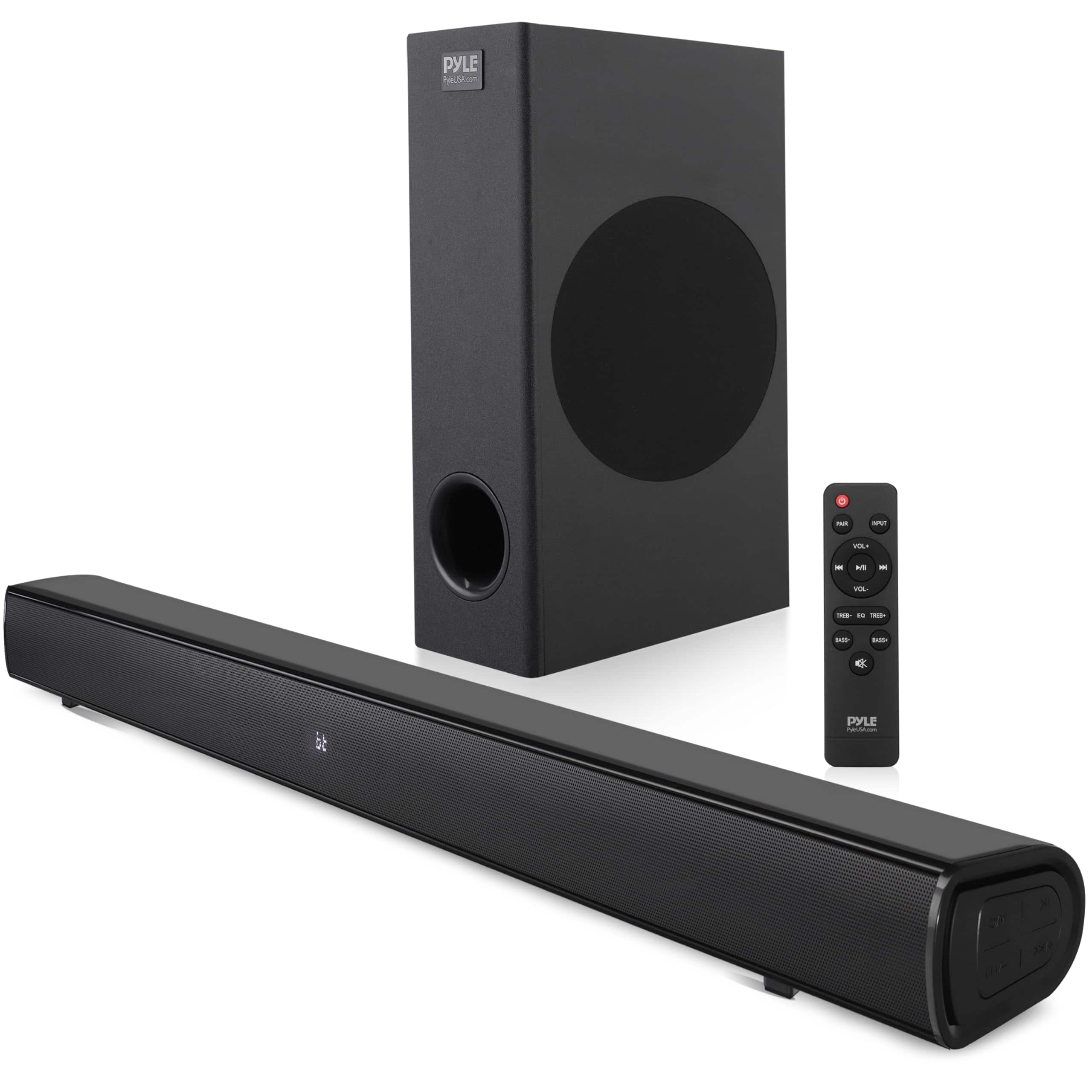 PYLE - 2.1 Tabletop Soundbar Digital Speaker System