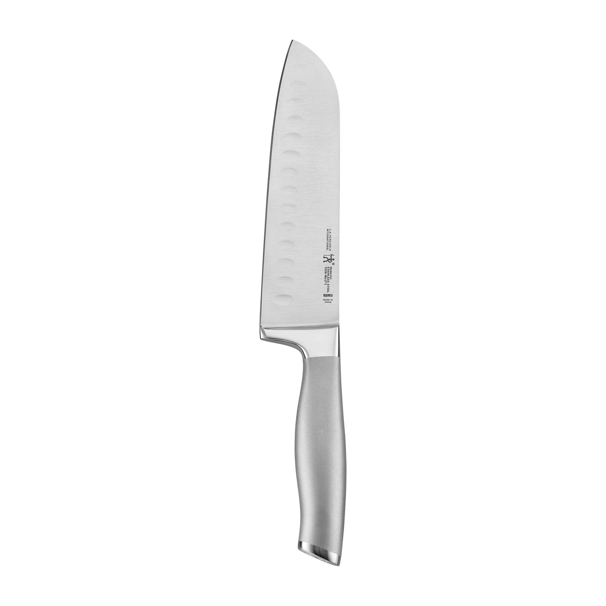 Henckels - Modernist 7-inch Hollow Edge Santoku Knife - Stainless Steel