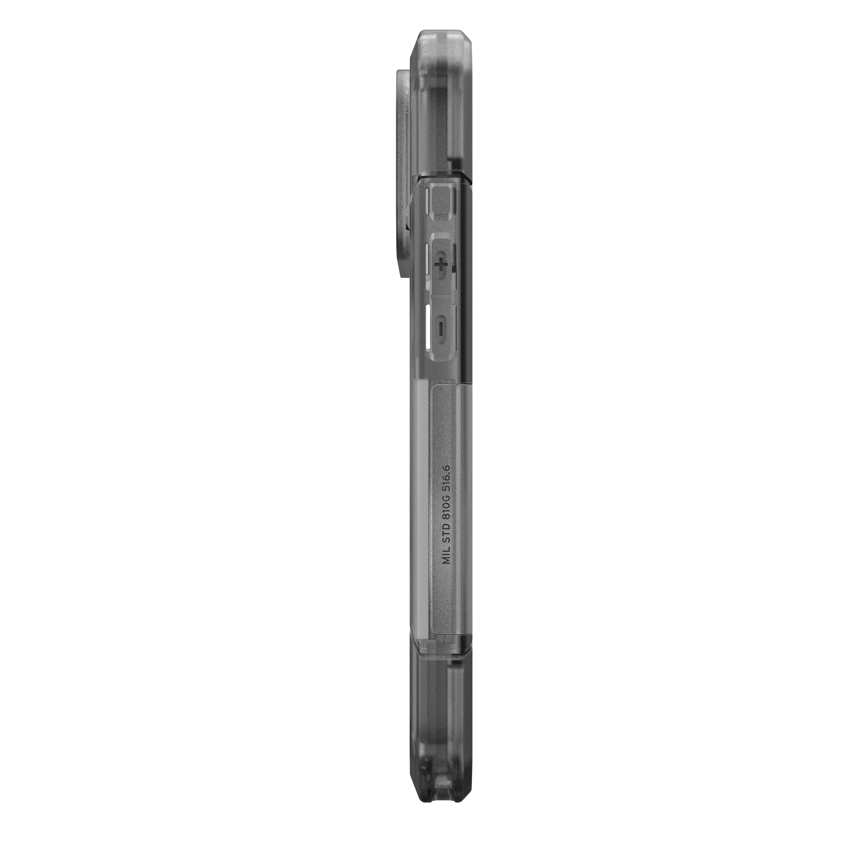 Alt View 8. UAG - Trooper Series case with MagSafe for Apple iPhone 18 Pro Max/iPhone 17 Pro Max - Clear/Ash.