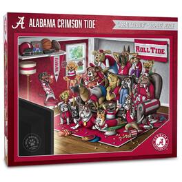 YouTheFan - Alabama Crimson Tide Purebred Fans 18'' x 24'' A Real Nailbiter 500-Piece Puzzle - Multicolor