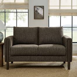 Hawken Boucle Fabric Loveseat by Modway - Antique Espresso