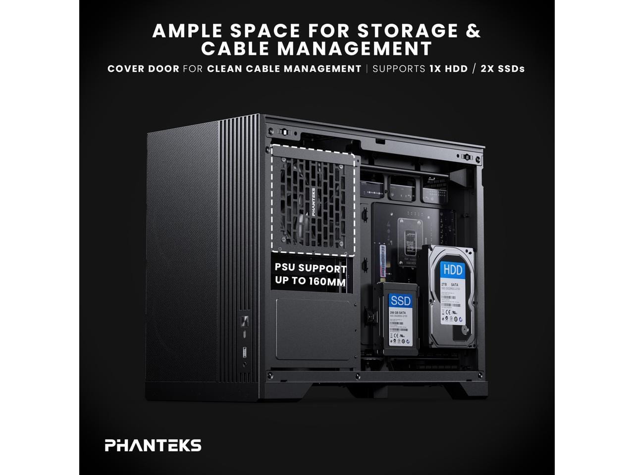 Phanteks XT M3, Compact Micro ATX Chassis, Mesh Front, Tempered