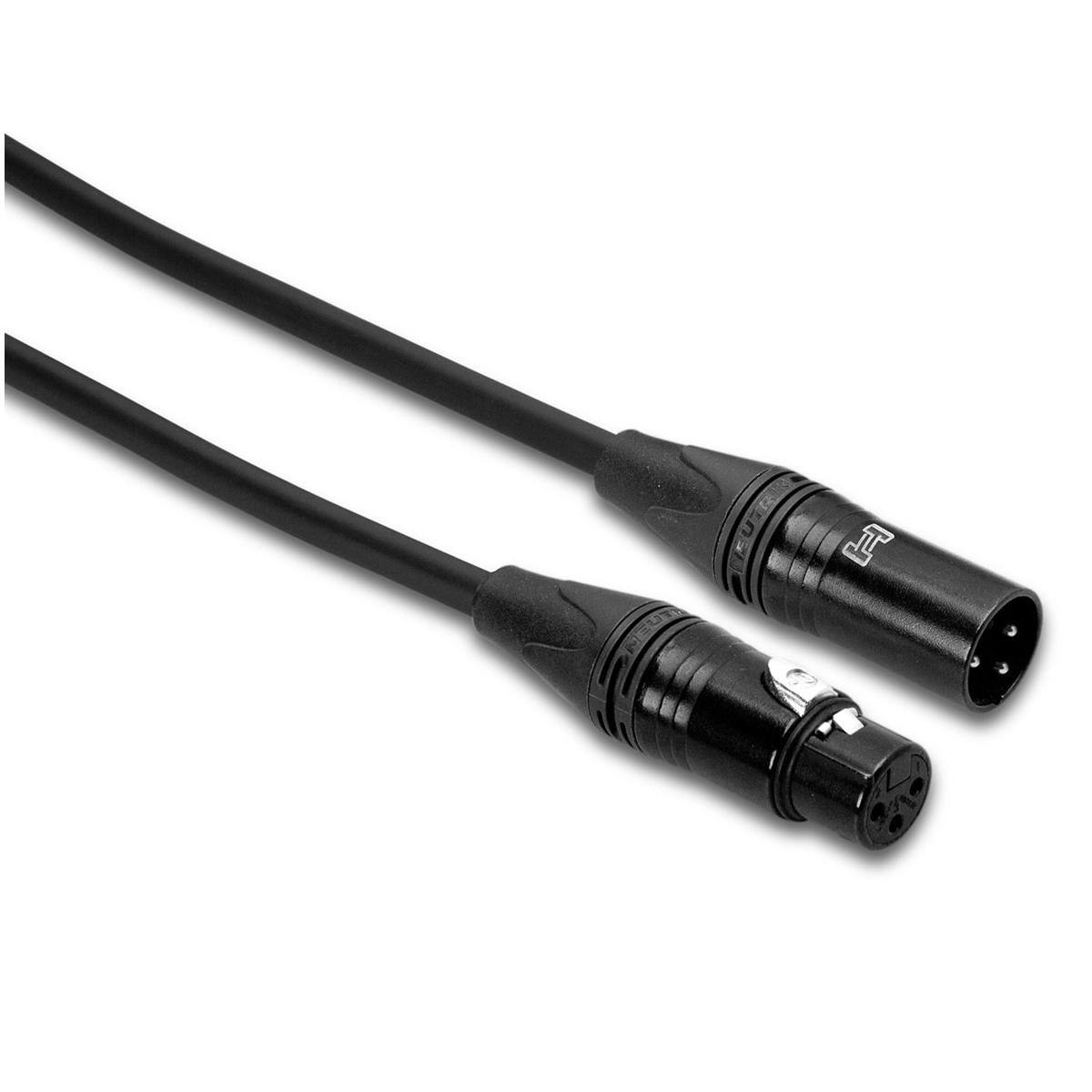 Hosa Technology 3' 3 Pin XLR Male to 3 Pin XLR Female Microphone Cable ...