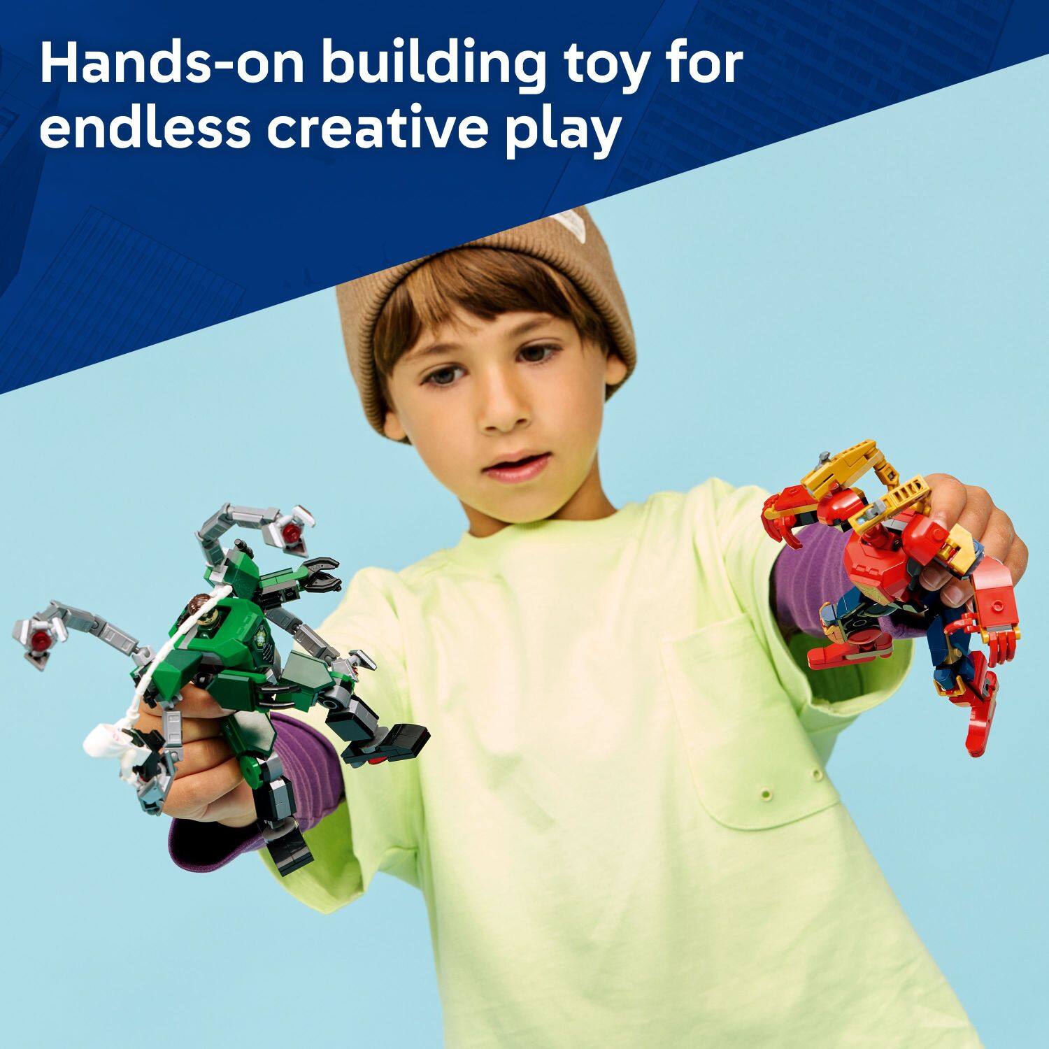 Hands-on building toy for endless creative play