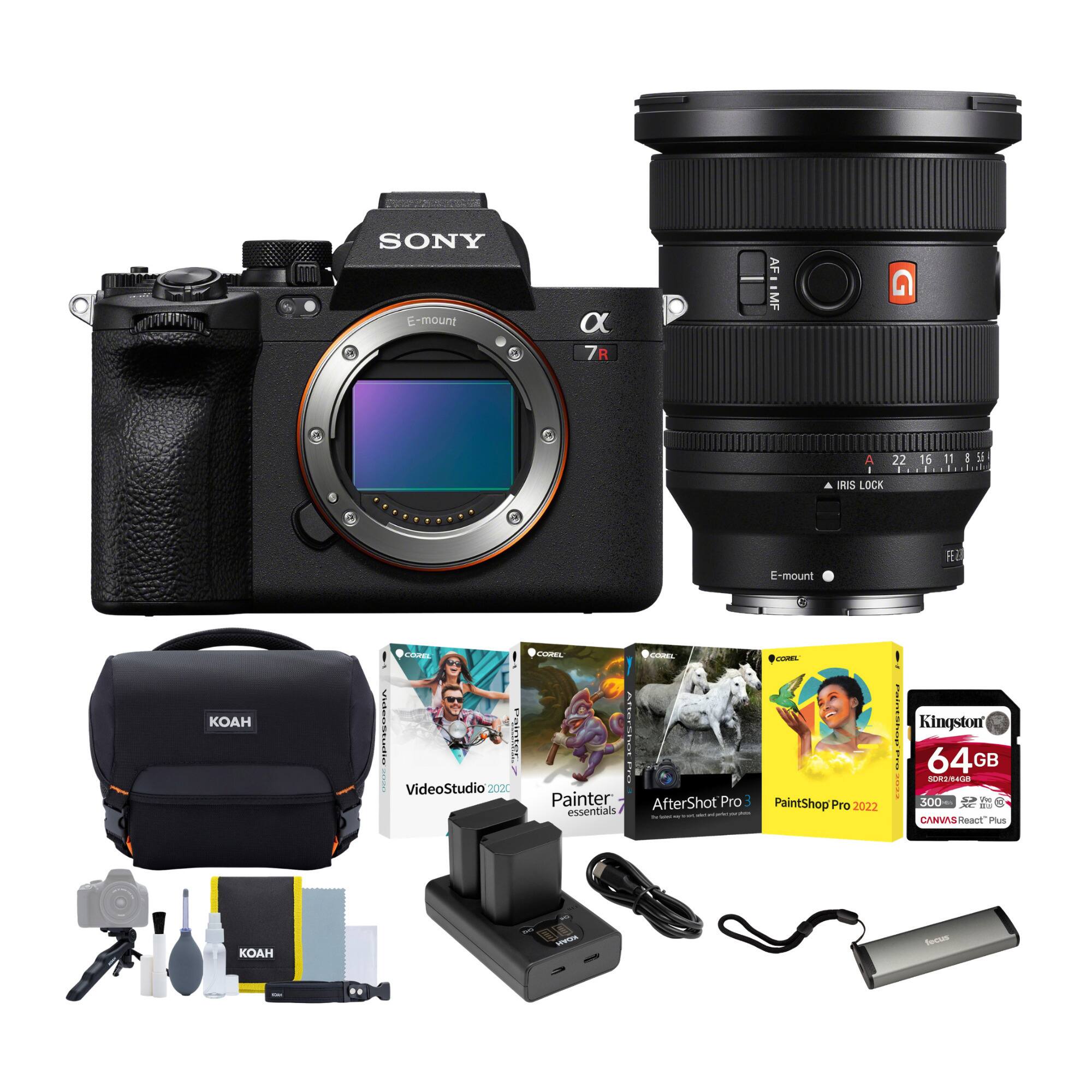 SONY α7R II E-mount FE 22-16-11mm AF IMF A 2216185

Patoter VideoStudio 2020

Painter AfterShot Pro essentials

PaintShop Pro 2022

Kingstorf 64GB SDHC

CANNAS Heact

KOAH