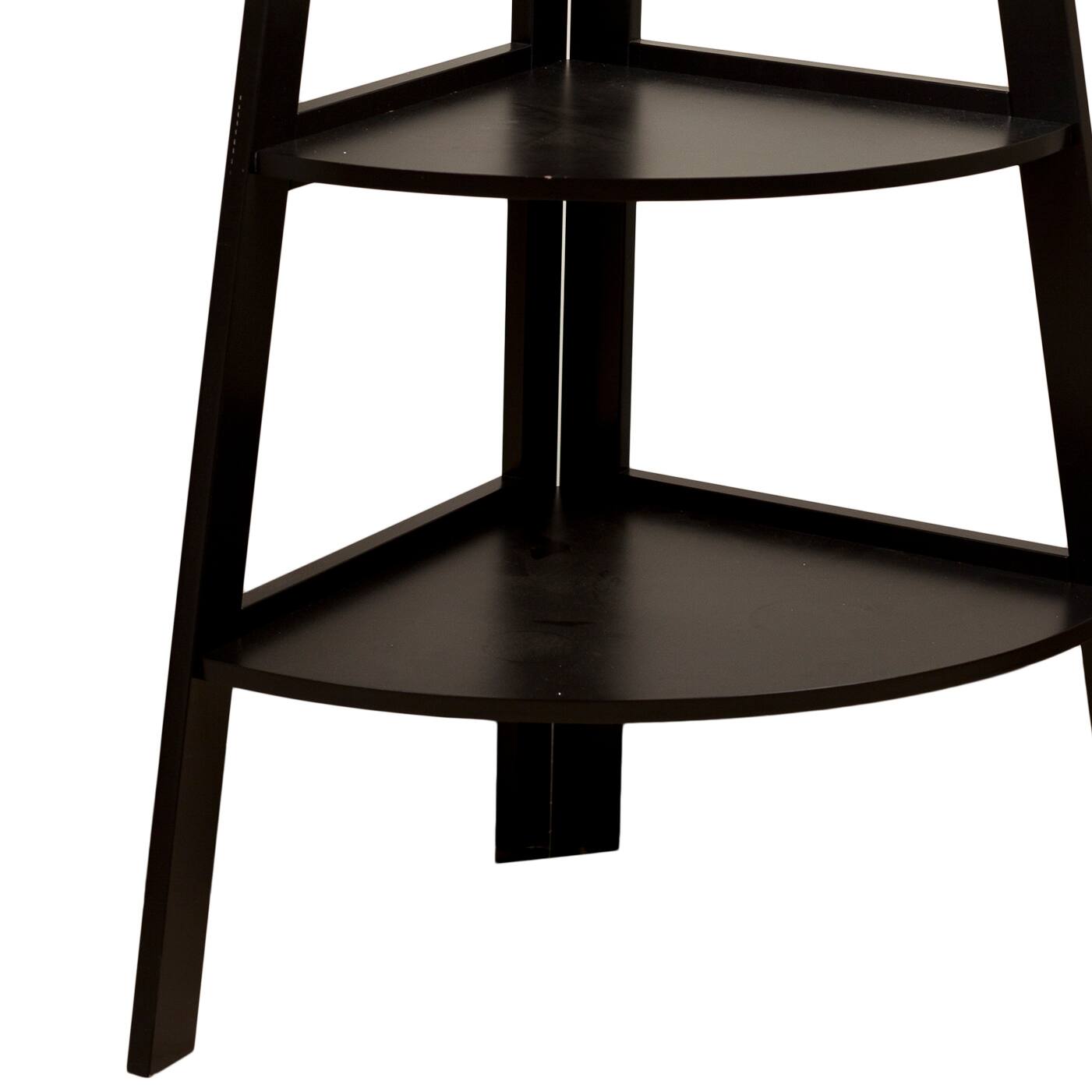 Back. Danya B - 5-Tier Pyramid Corner Display Shelves - Espresso - Espresso.