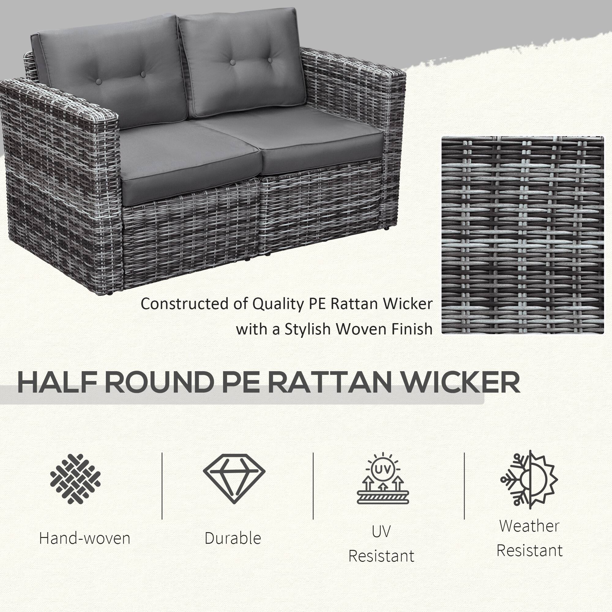 Constructed of Quality PE Rattan Wicker with a Stylish Woven Finish

HALF ROUND PE RATTAN WICKER

- Hand-woven
- Durable
- UV Resistant
- Weather Resistant