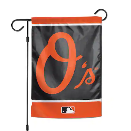 Front. WinCraft - Baltimore Orioles 12" x 18" Double-Sided Garden Flag - Multicolor.