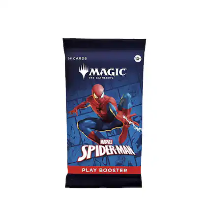14 CARDS
13+
THE MAGIC GATHERING
MARVEL SPIDER-MAN PLAY BOOSTER
