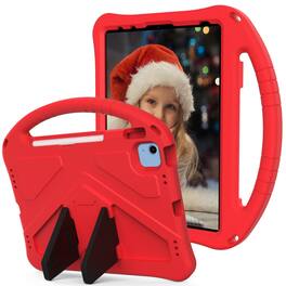 Dteck - For Apple iPad 11'' (A16 chip 2025)and iPad 10th 2022 Lightweight EVA Shockproof Handle Stand Kids Case Cover - Red
