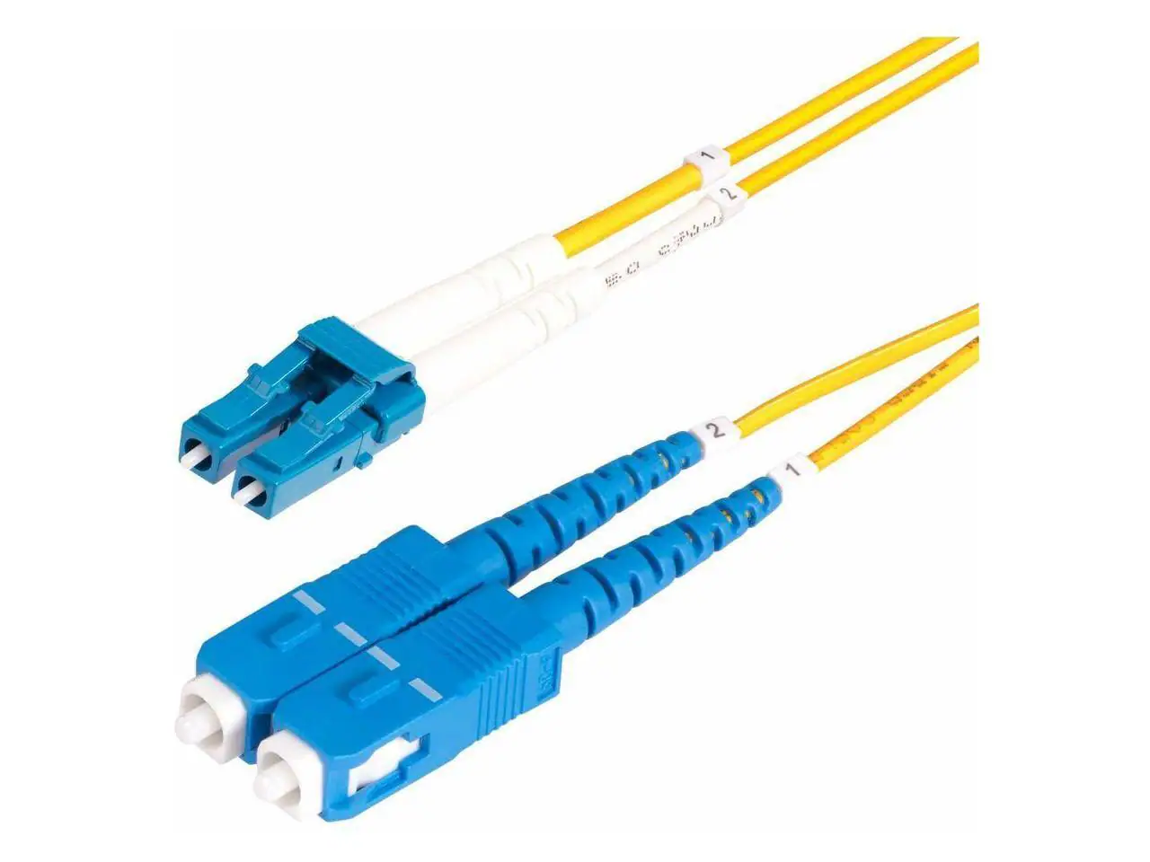 Front. StarTech.com - StarTech 30m (98.4ft) LC to SC (UPC) OS2 Single Mode Duplex Fiber Optic Cable.