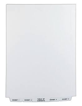 Avery - Premium Collated Legal Paper Dividers, 1-25 & Table of Content Tabs, Style, Letter Size, Bottom Tab - White