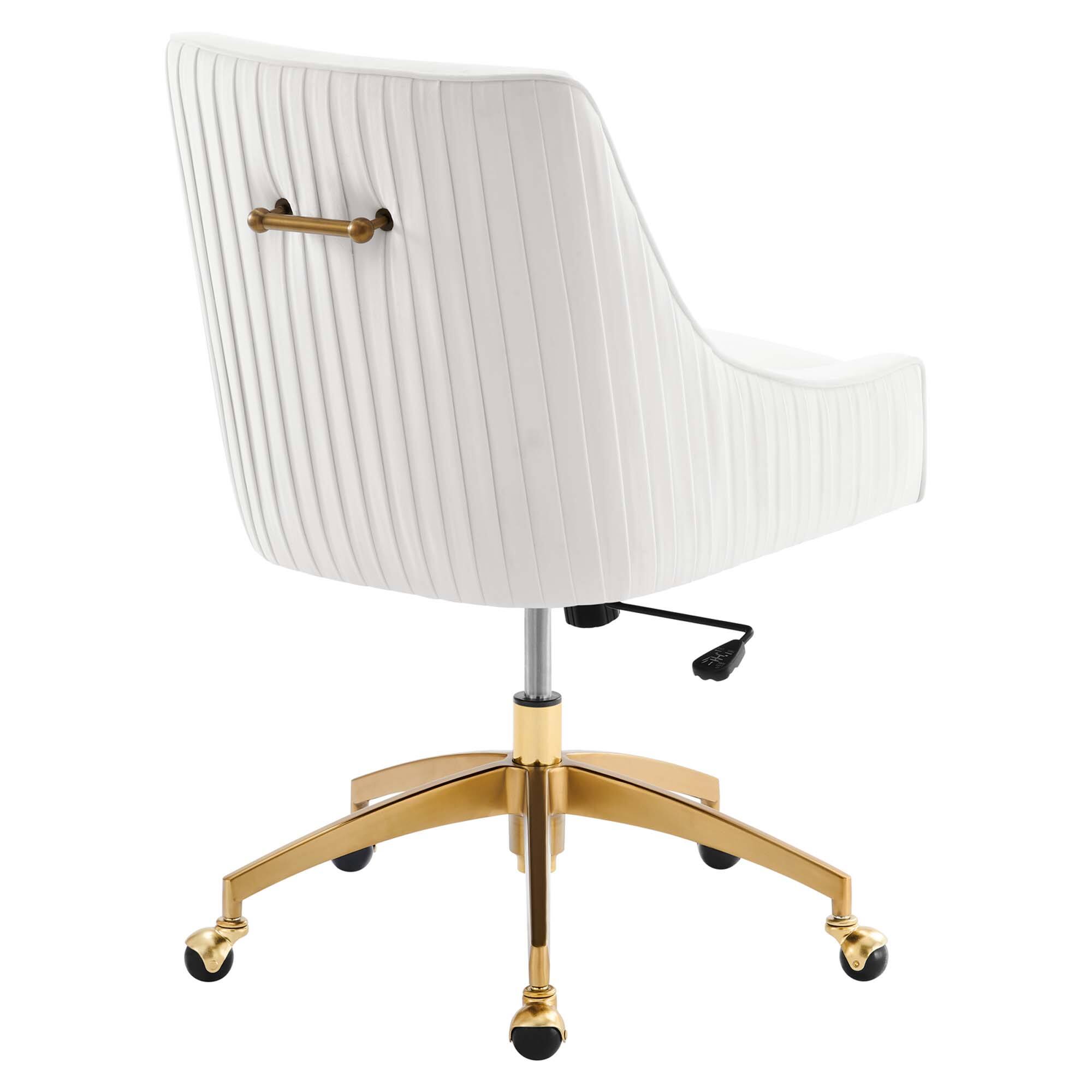 Back. Modway - Discern Performance Velvet Office Chair by Modway - White.
