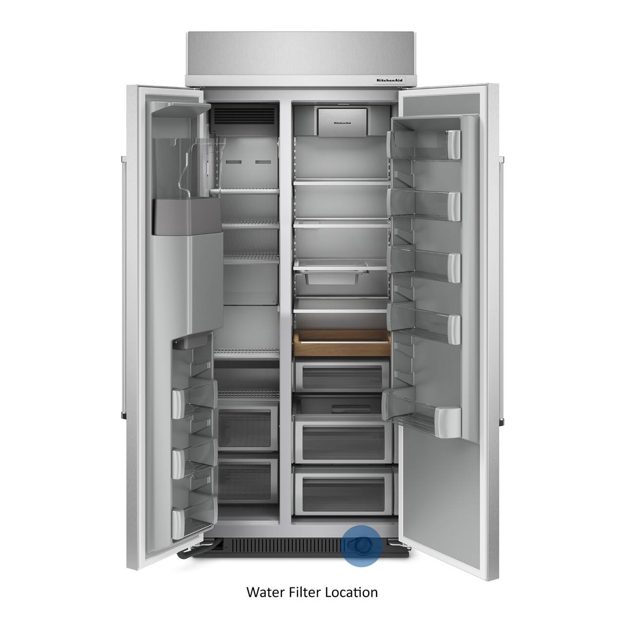 - Water Filter Location
- Water Location