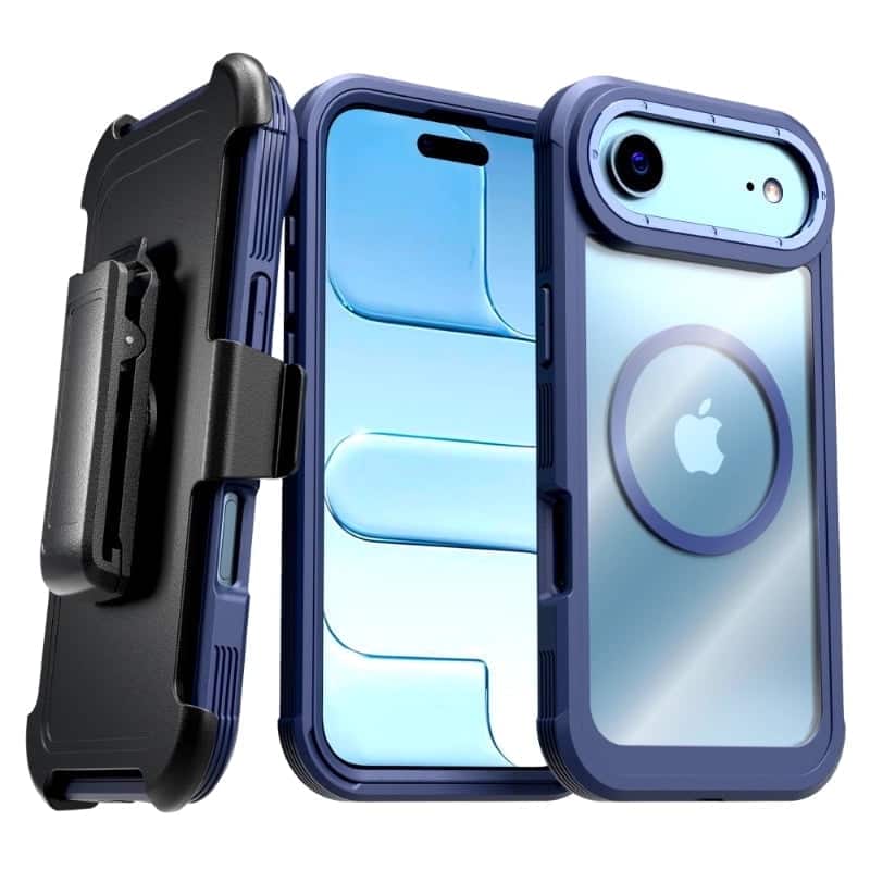 RomeTech - Defender Crystal Case for Apple iPhone 17 Air - Blue