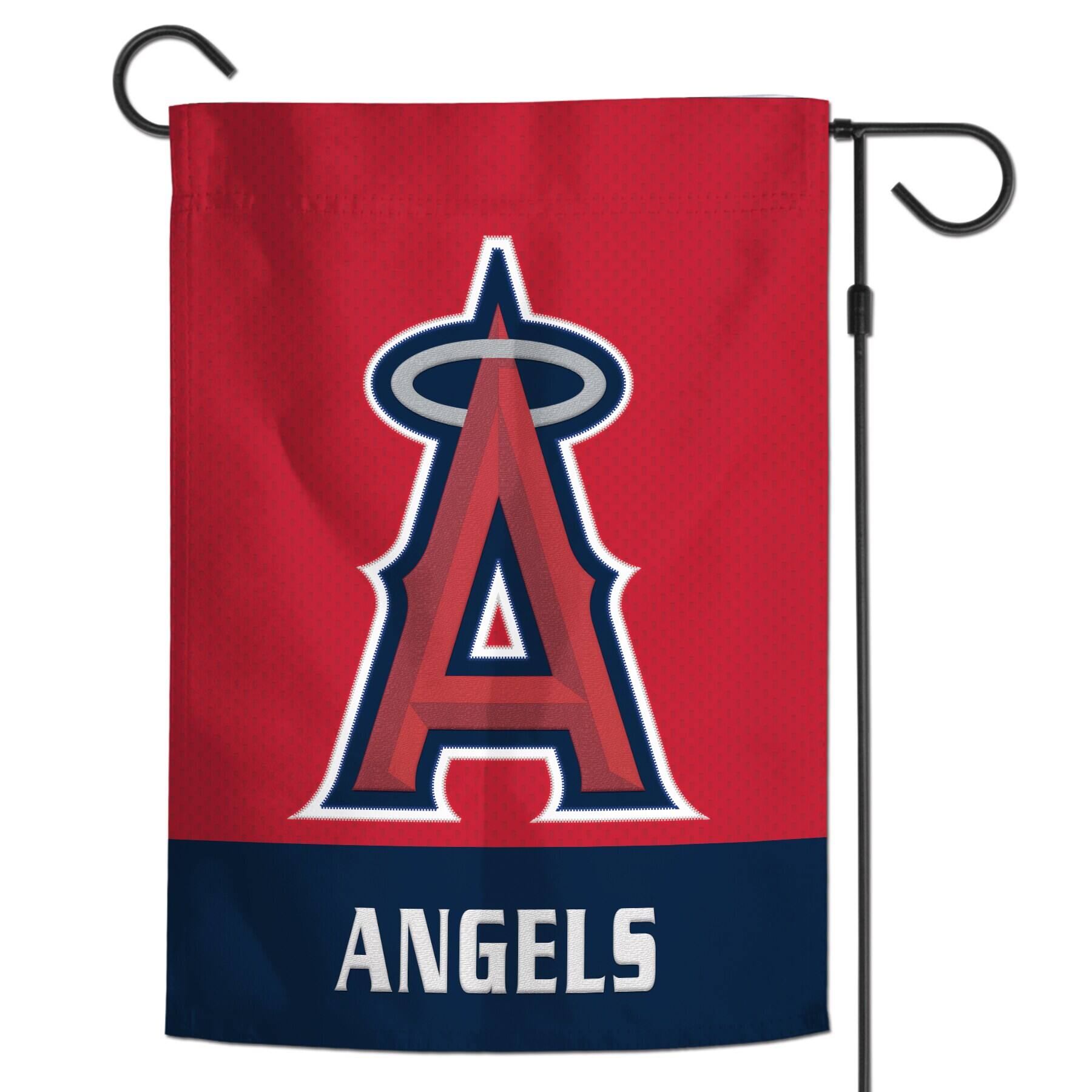 Alt View 1. WinCraft - Los Angeles Angels 12" x 18" Applique Garden Flag - Multicolor.