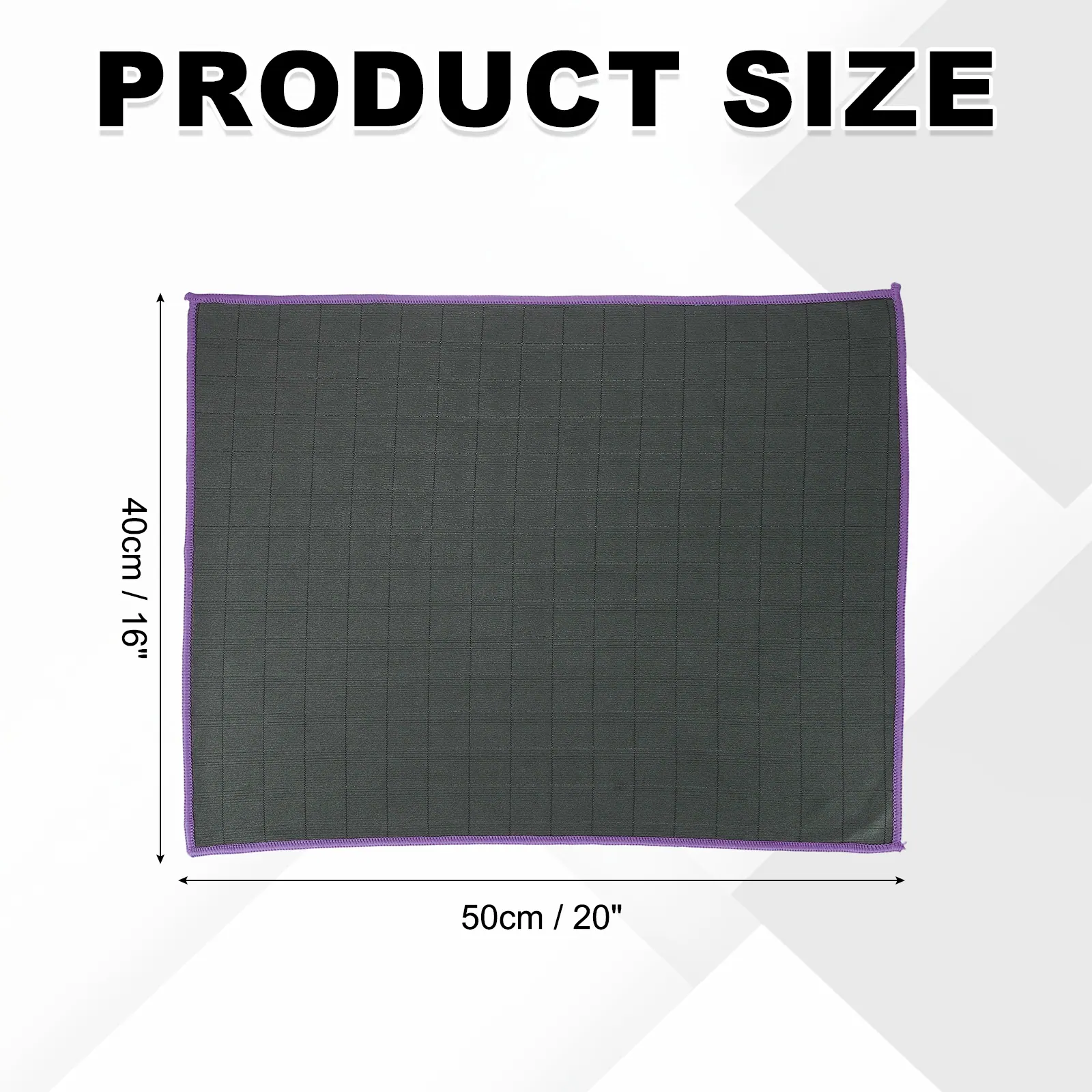 PRODUCT SIZE  
40cm / 16" x 50cm / 20"