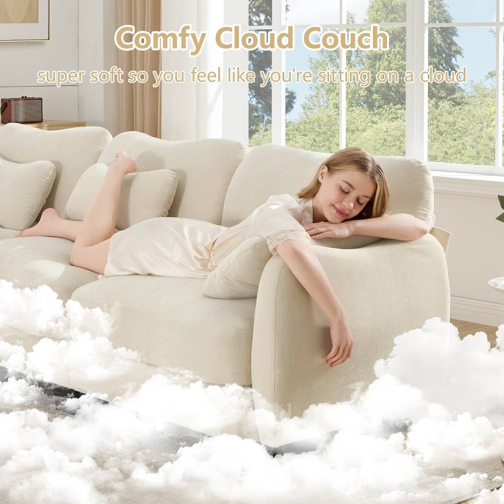 Comfy Cloud Couch  
super soft so you feel like you're sitting on a cloud