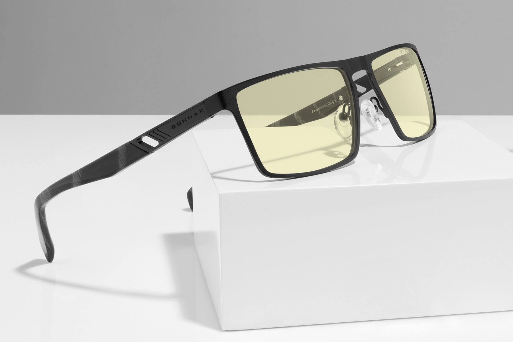 Alt View 5. GUNNAR - GUNNAR Computer Glasses  -  Fremont, Onyx, Amber Lens - Blue Light Blocking, Relieve Dry Eye, Anti Glare - Onyx.