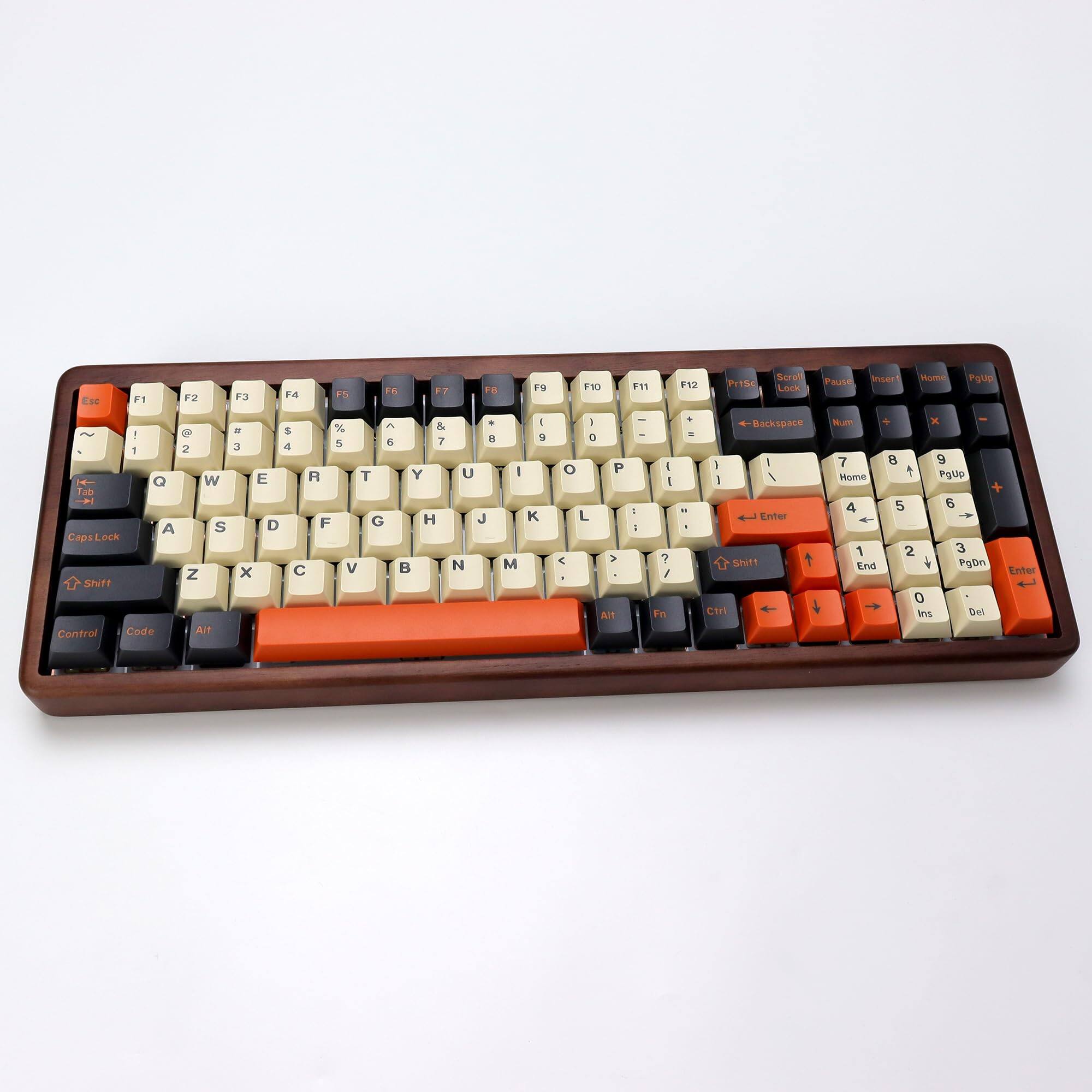 Cedar Assembly Carbon Pbt Double Shot Orange Keycap Set Retro Custom ...
