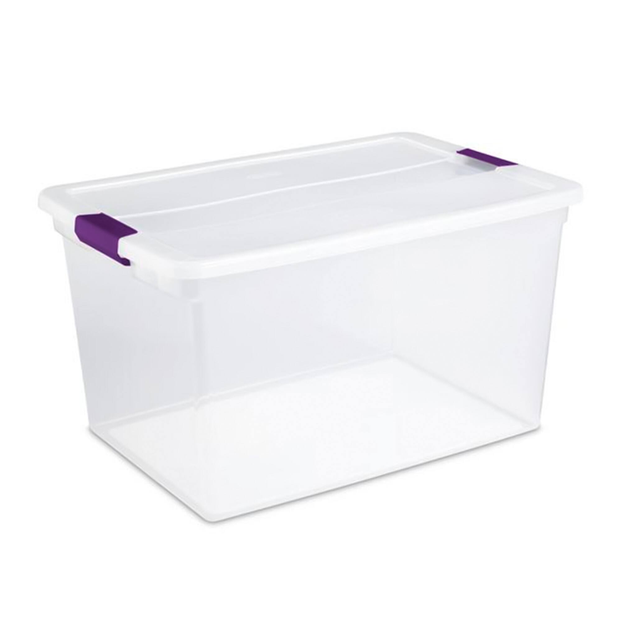 Alt View 10. Sterilite - Sterilite 64 Qt Clear Storage Tote, 6 Pack, and 66 Qt Clear Storage Tote, 6 Pack - Clear.