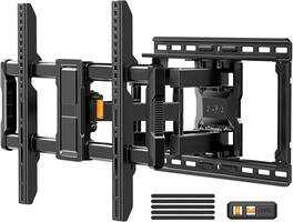 FINEAK - Full Motion TV Wall Mount for 42–97 Inch Flat Curved TVs up to 132 lbs - Black