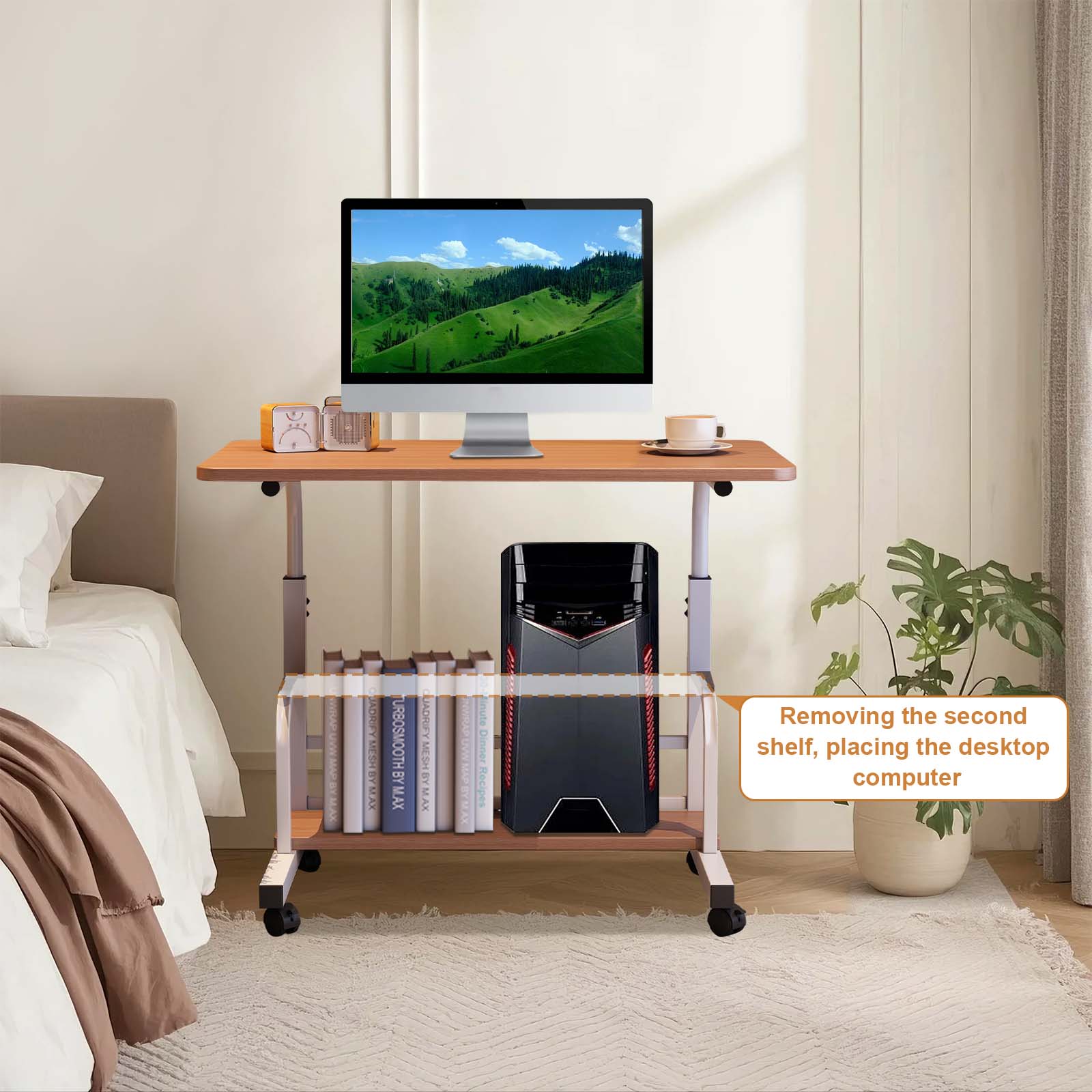 BIEY DrVA 3 AXO URBOSMOOTH EY MAX QUADRIFY BY MAX Recipes  
Removing the second shelf, placing the desktop computer