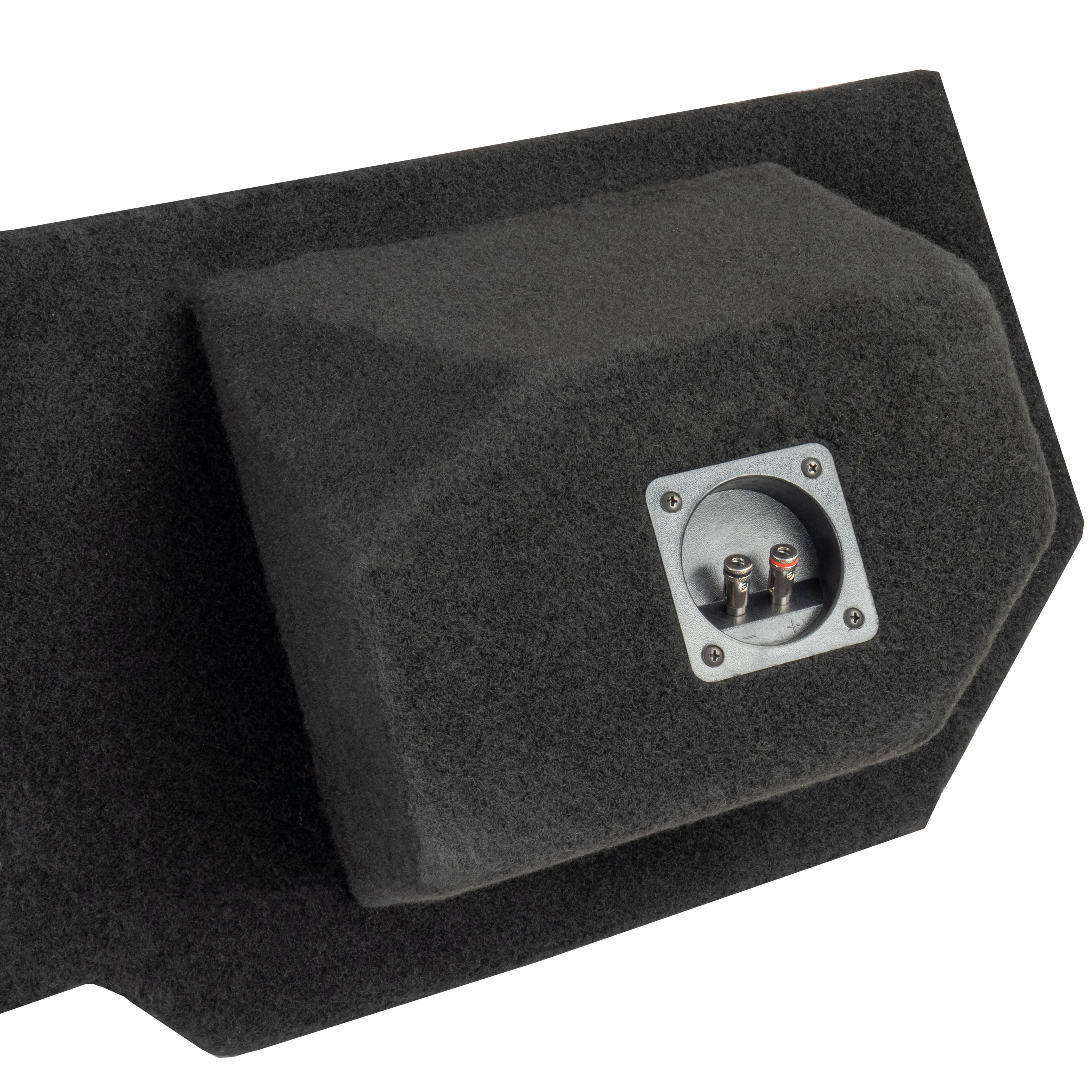Alt View 2. NVX - Custom Fit 700W RMS Dual 10in Sealed Loaded Subwoofer Enclosure for 2002-2018 Ram Quad and Crew Cab Trucks.