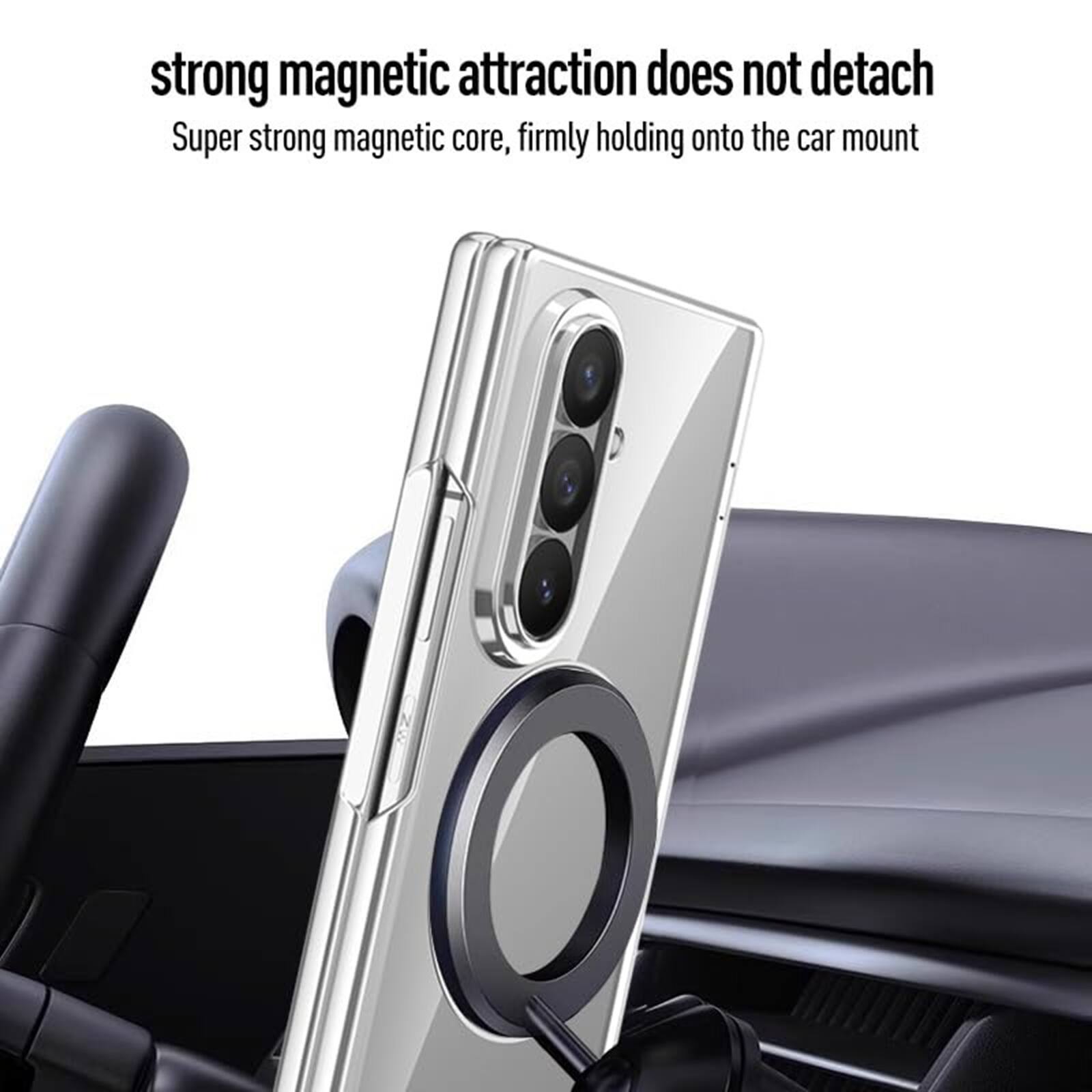 strong magnetic attraction does not detach  
Super strong magnetic core, firmly holding onto the car mount