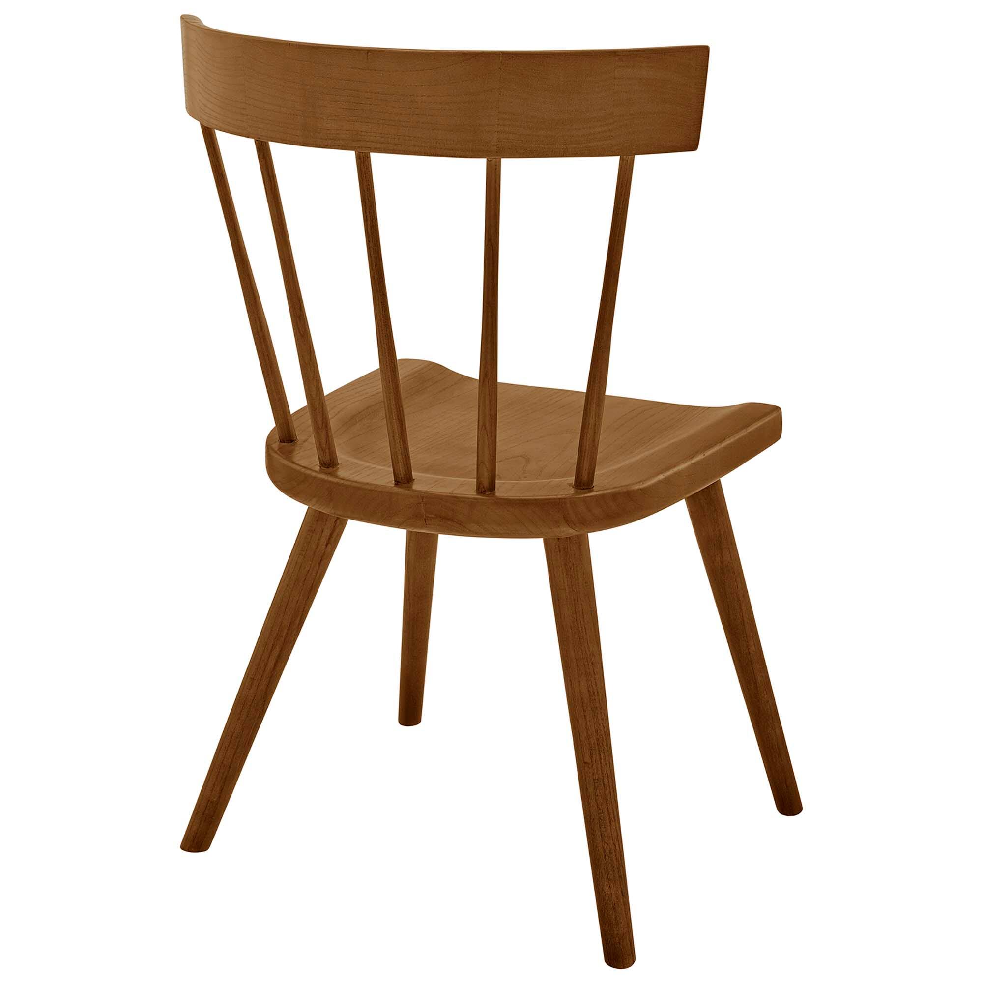 Alt View 4. Modway - Sutter Wood Dining Side Chair Set of 2 by Modway - Walnut.