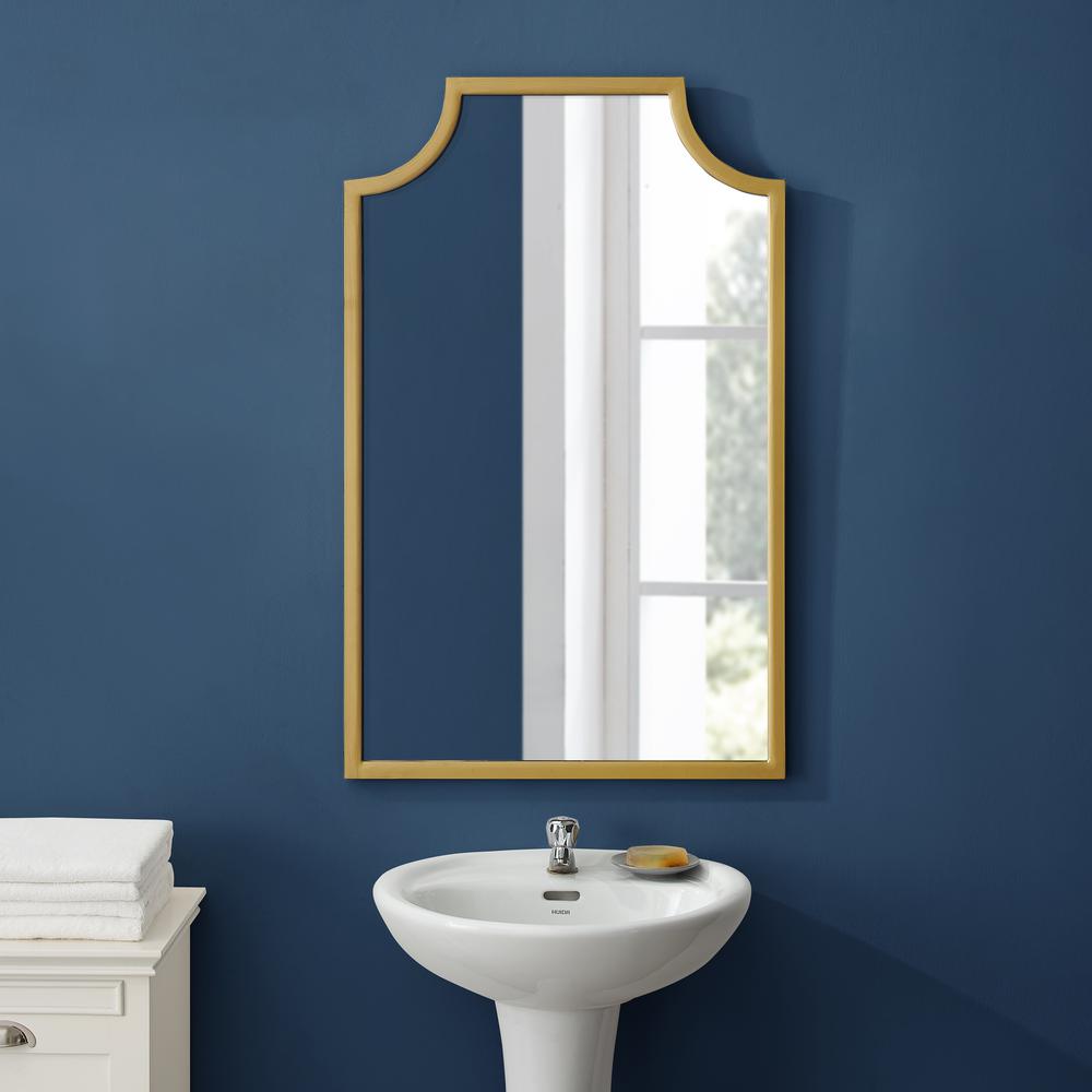 Alt View 3. Crosley Furniture - Aimee Mirror - Soft Gold.