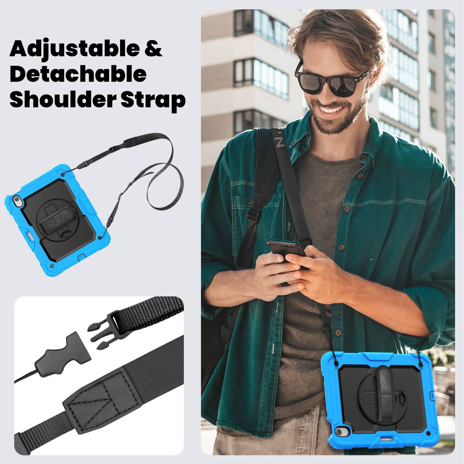 UUCOVER Full Body Case for iPad Air 11 inch M4/M3/M2 Shockproof Built ...