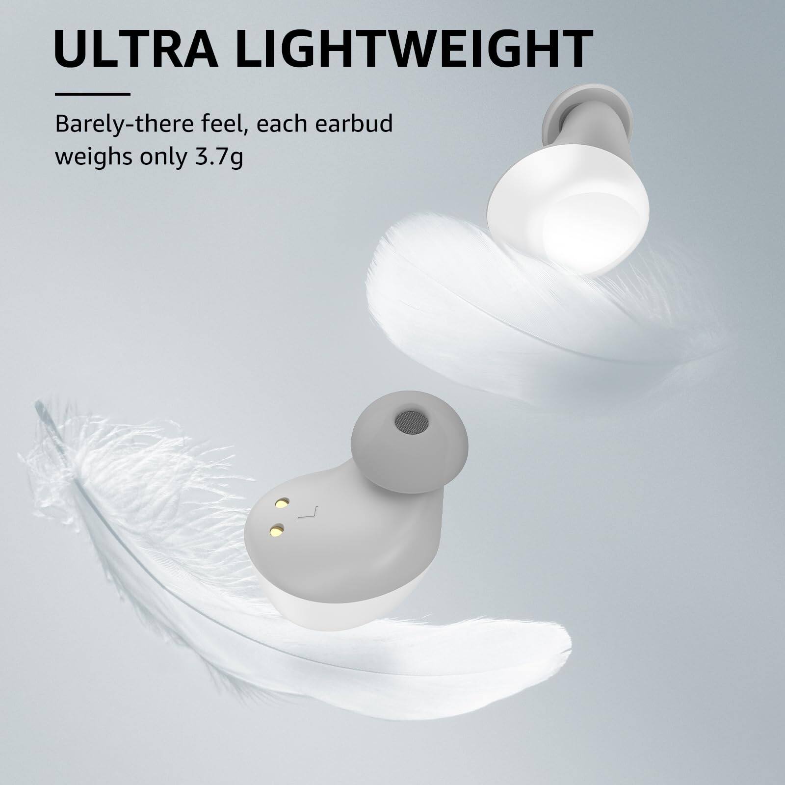 ULTRA LIGHTWEIGHT
Barely-there feel, each earbud weighs only 3.7g