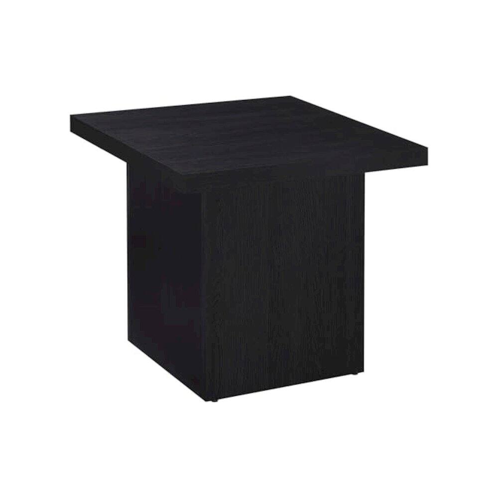 Back. Coaster Co. of America - Max 3-piece Rectangular Coffee and End Table Set Black - Black.