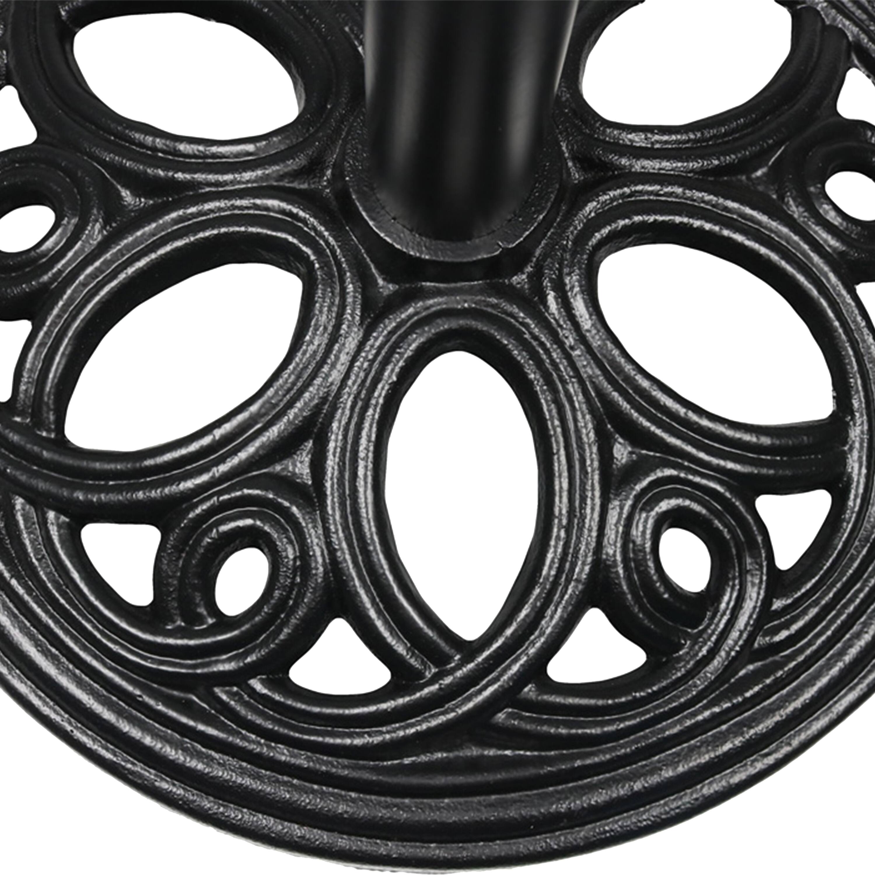 Alt View 10. Sunnydaze - 18 in Decorative Cast Iron Round Patio Umbrella Base - Black.