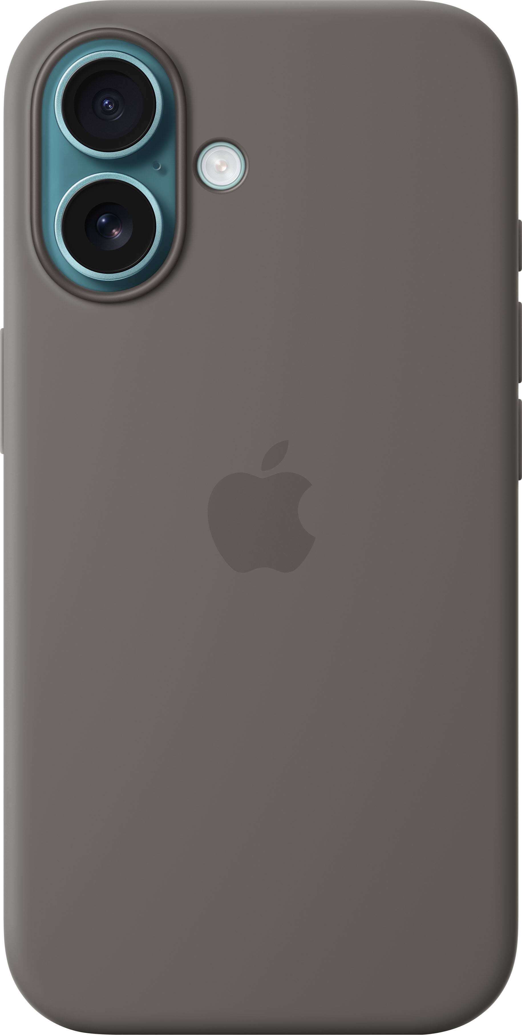 Alt View 11. Apple - iPhone 16 Silicone Case with MagSafe - Stone Gray.