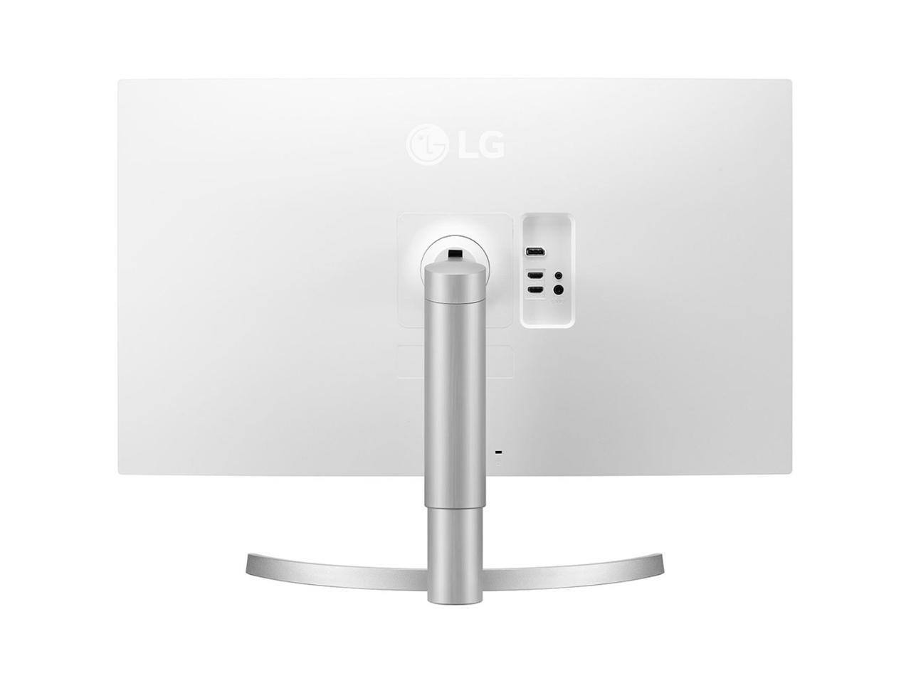 Alt View 4. LG - LG 31.5" 4K HDR10 IPS Monitor with AMD FreeSync & Ergonomic Design - White.