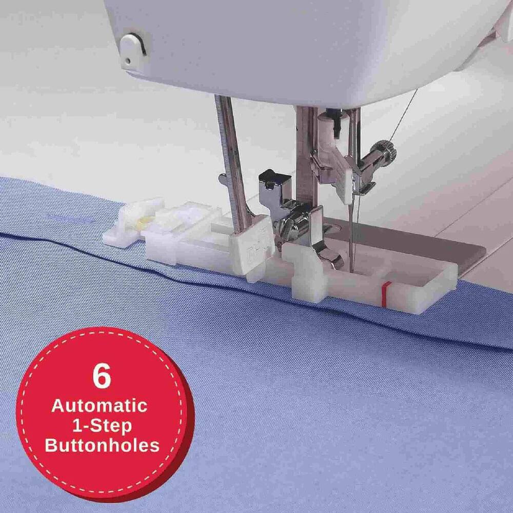 6 Automatic 1-Step Buttonholes