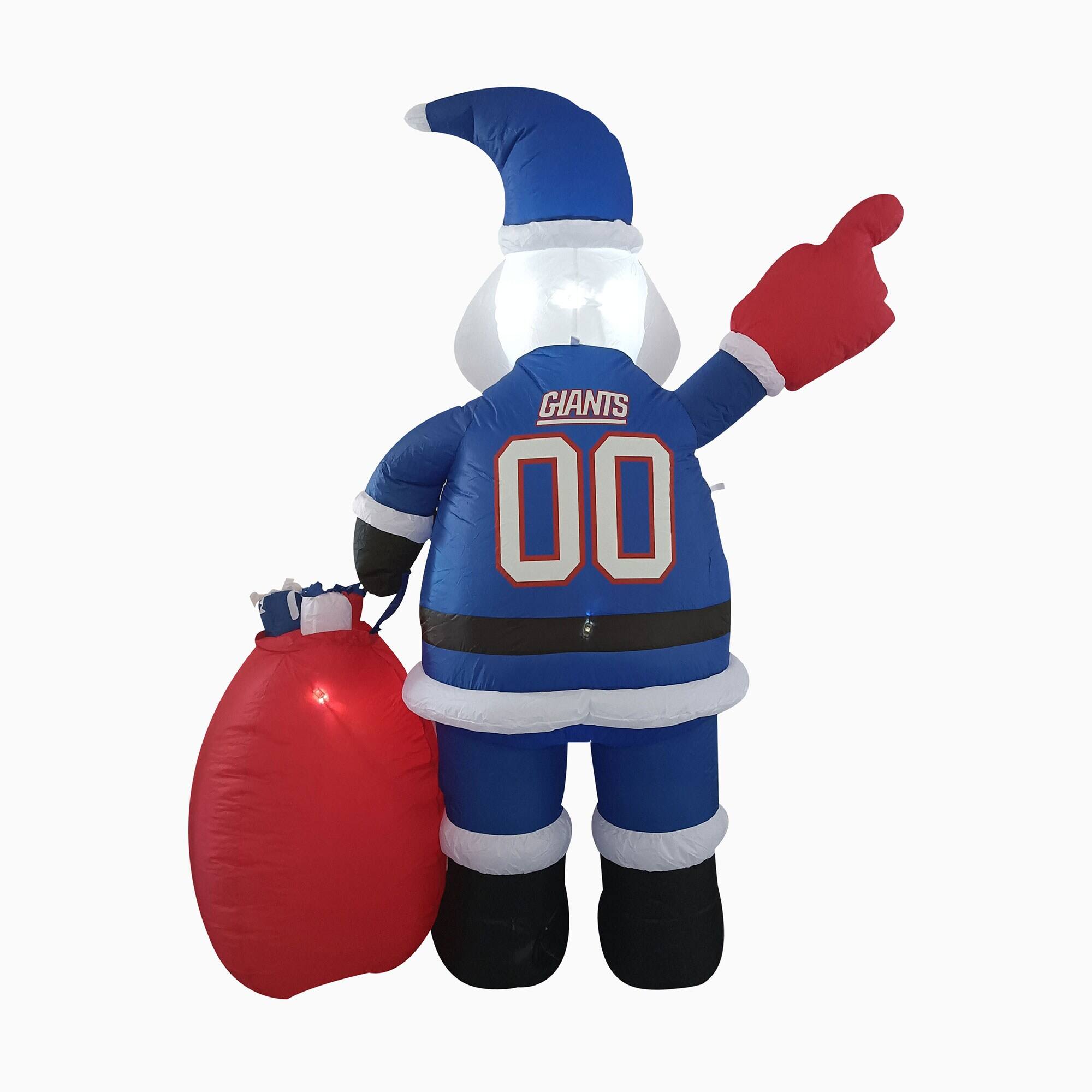 Alt View 2. Logo Brands - New York Giants 7' Inflatable Santa - Multicolor.