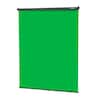 Front. RAUBAY - 5′ x 7.2′ Pull Down Green Screen Backdrop Retractable Collapsible Wall-Mount Background - Green.