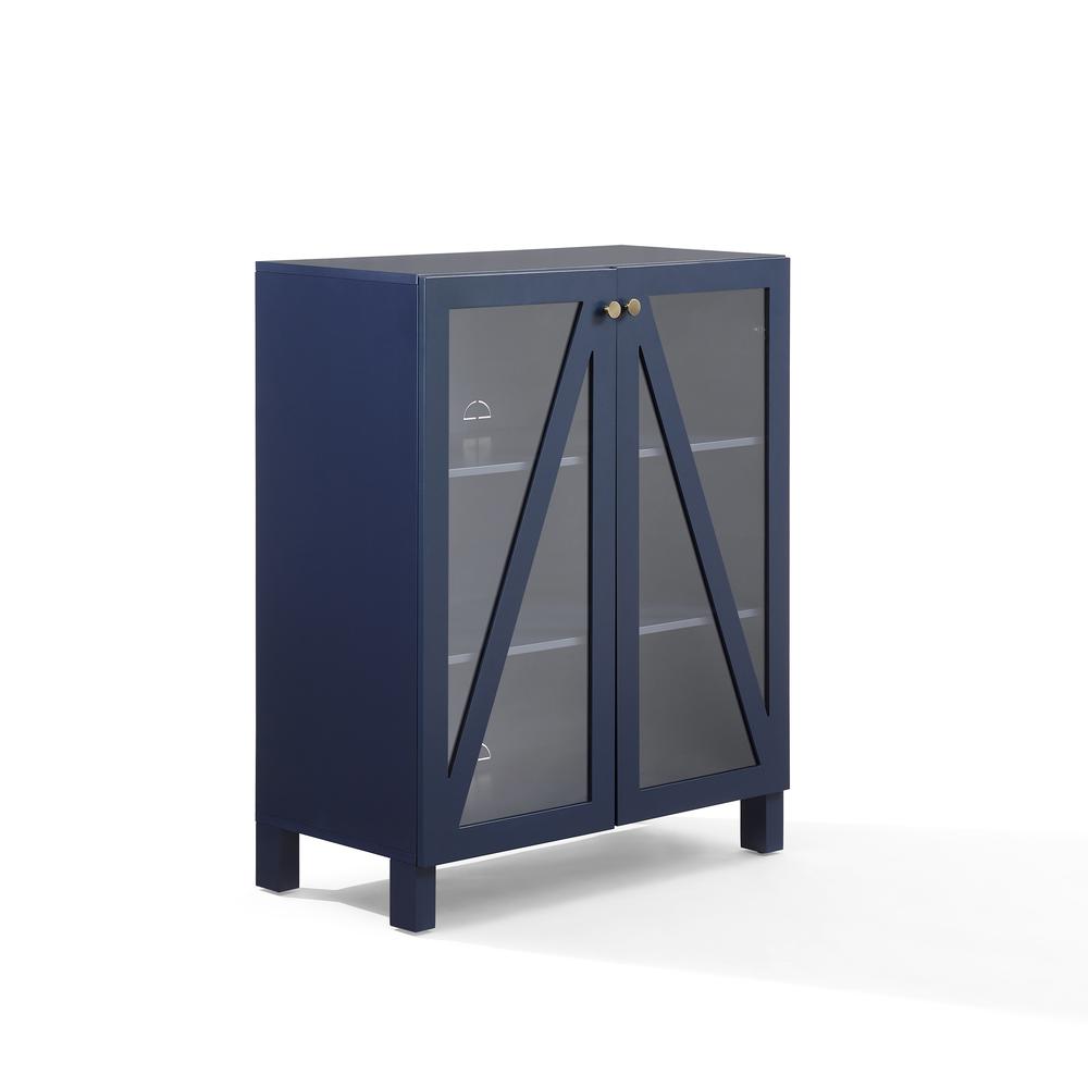 Alt View 1. Crosley Furniture - Cassai Stackable Kitchen Storage Pantry - Navy.