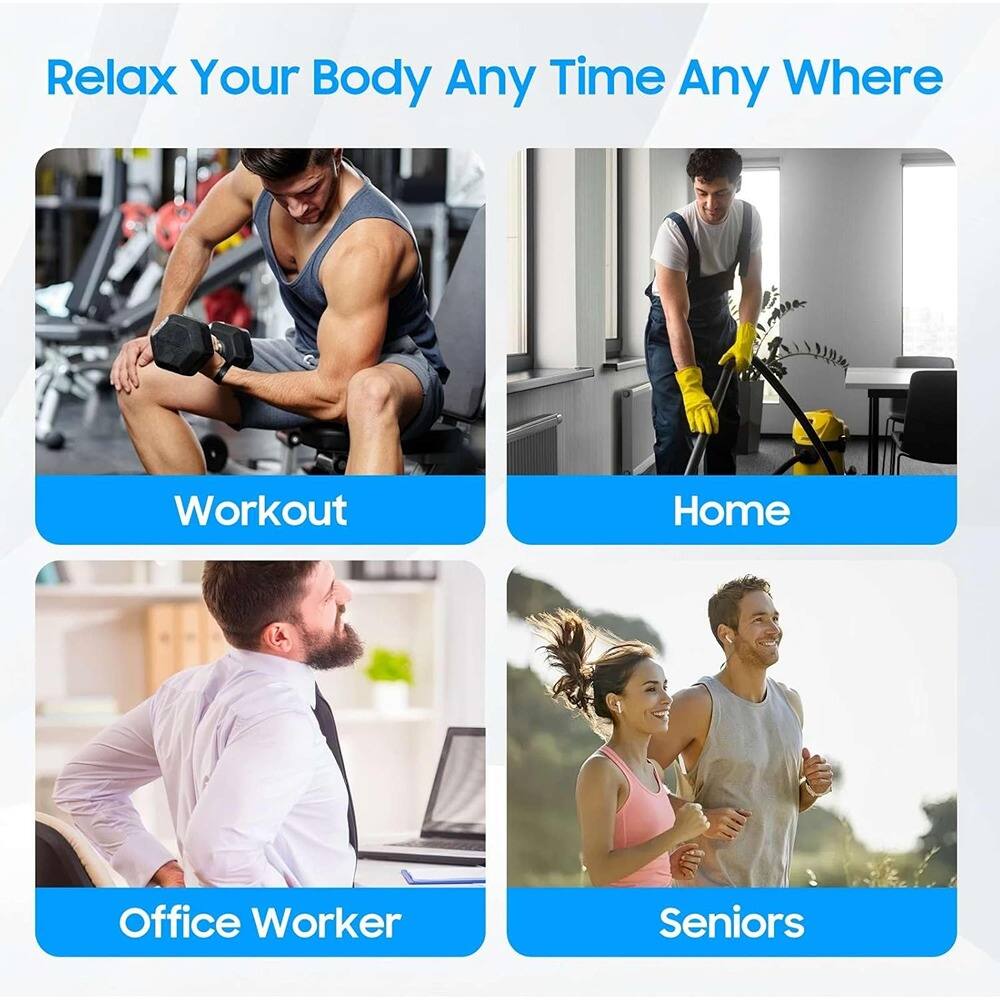 Relax Your Body Any Time Any Where

- Workout
- Home
- Office Worker
- Seniors